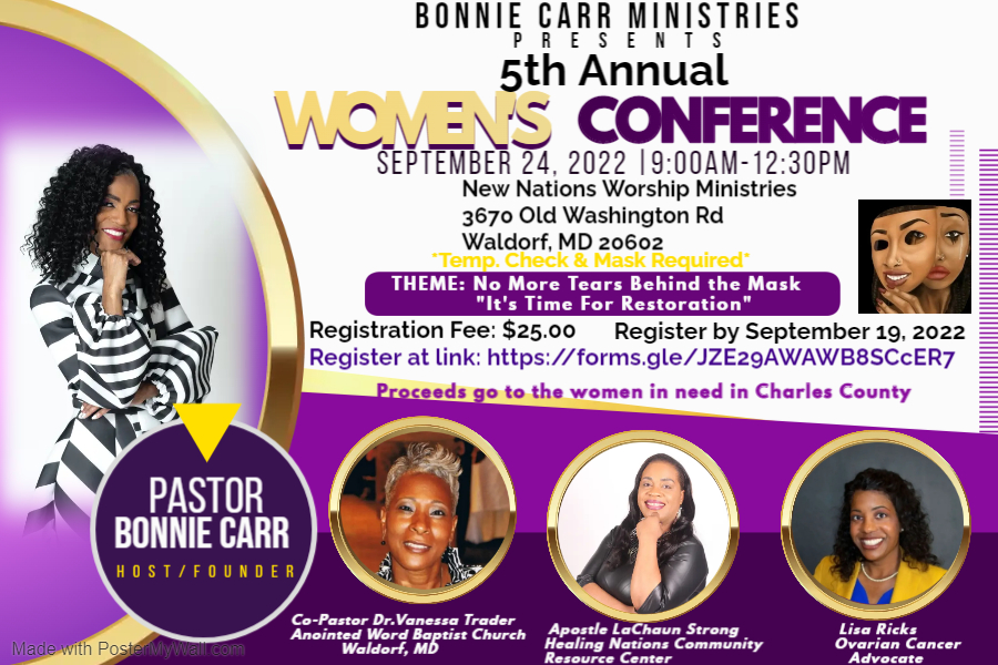 womens conference 5th Annual 2022 flyer No More Tears Behind the Mask.jpg